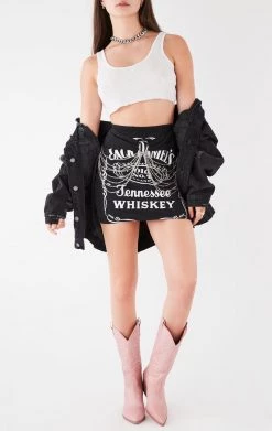 FURST OF A KIND VINTAGE WATERFALL CHAIN FRONT SKIRT