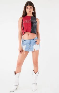 FURST OF A KIND VINTAGE CHAINS VINTAGE SPLICED CHAIN SLEEVELESS TEE