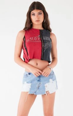 FURST OF A KIND VINTAGE CHAINS VINTAGE SPLICED CHAIN SLEEVELESS TEE