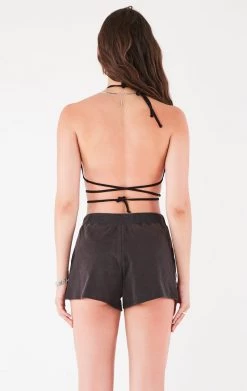 FURST OF A KIND VINTAGE BRA WRAP TOP AND SHORT SET