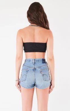 FURST OF A KIND VINTAGE CUT OUT WATERFALL CHAIN TUBE TOP FESTIVAL