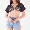 FURST OF A KIND VINTAGE O-RING CHAIN CROP TEE FESTIVAL