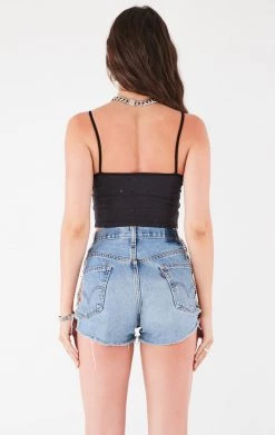 FURST OF A KIND VINTAGE RHINESTONE FRINGE TANK