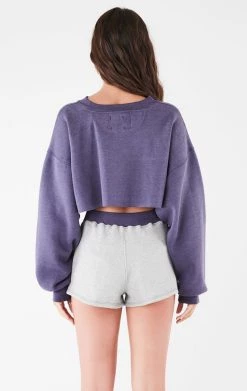 FURST OF A KIND VINTAGE COLLEGE VINTAGE SWEATSHIRT AND SHORT SET