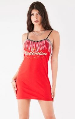 FURST OF A KIND VINTAGE RHINESTONE FRINGE DRESS