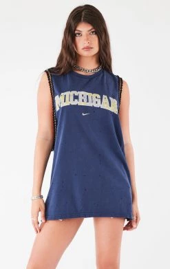 FURST OF A KIND VINTAGE CHAIN TRIM SLEEVELESS TEE