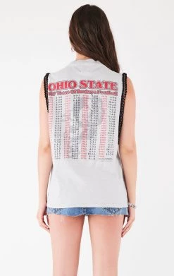 FURST OF A KIND VINTAGE CHAIN TRIM SLEEVELESS TEE