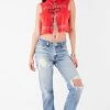 FURST OF A KIND VINTAGE CHAIN LACE UP SLEEVELESS TEE