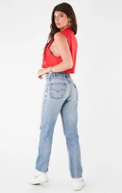 FURST OF A KIND VINTAGE CHAIN LACE UP SLEEVELESS TEE