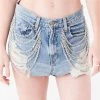 FURST OF A KIND VINTAGE WATERFALL CHAIN MICRO MINI DENIM SKIRT 2 FURST OF A KIND VINTAGE WATERFALL CHAIN MICRO MINI DENIM SKIRT