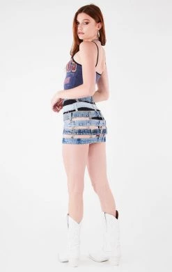 FURST OF A KIND VINTAGE RHINESTONE FRINGE TANK