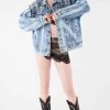 FURST OF A KIND VINTAGE BLEACH STUDDED DENIM JACKET