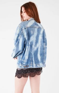 FURST OF A KIND VINTAGE BLEACH STUDDED DENIM JACKET