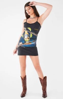 FURST OF A KIND VINTAGE CUT OUT SAFETY PIN TANK DRESS