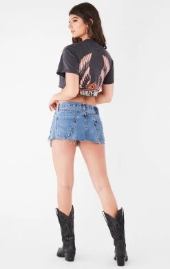 FURST OF A KIND VINTAGE PIN AND CHAIN CROPPED TEE VINTAGE CHAINS 7 FURST OF A KIND VINTAGE PIN AND CHAIN CROPPED TEE VINTAGE CHAINS