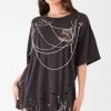 FURST OF A KIND VINTAGE MULTI DRAPED CHAIN TEE 2 FURST OF A KIND VINTAGE MULTI DRAPED CHAIN TEE