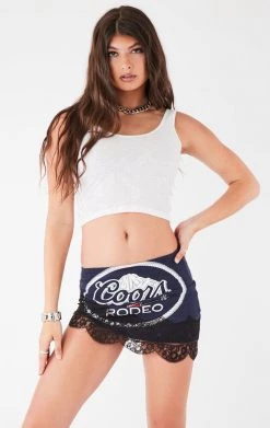 FURST OF A KIND VINTAGE LACE TRIM SKIRT