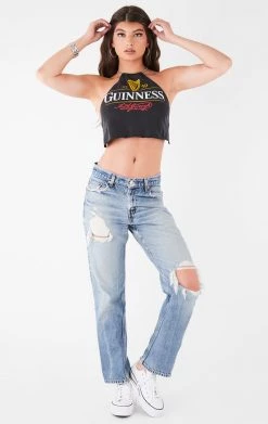 FURST OF A KIND VINTAGE HALTER NECK WATERFALL CHAIN BACK TOP