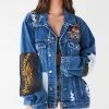 FURST OF A KIND VINTAGE PATCHWORK STUDDED DENIM JACKET 2 FURST OF A KIND VINTAGE PATCHWORK STUDDED DENIM JACKET
