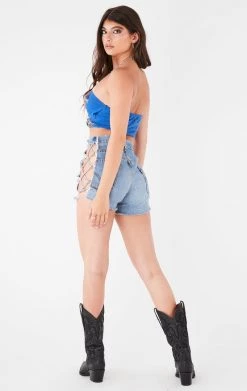 FURST OF A KIND VINTAGE CHAINS VINTAGE CUT OUT CHAIN HALTER TOP