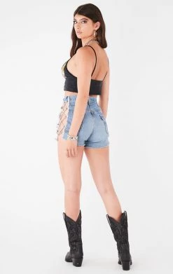 FURST OF A KIND VINTAGE DOUBLE PIN FRONT CROPPED TANK FESTIVAL