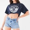 FURST OF A KIND VINTAGE MULTI STUD CROPPED TEE FESTIVAL