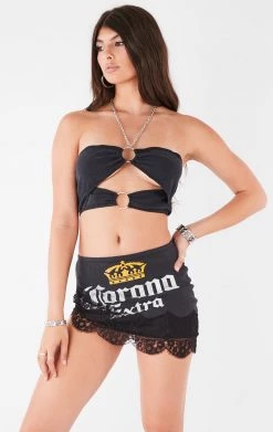 FURST OF A KIND FESTIVAL VINTAGE LACE TRIM SKIRT