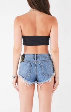 FURST OF A KIND VINTAGE CUT OUT CHAIN HALTER TOP