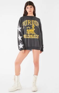 FURST OF A KIND VINTAGE SILVER STAR PATCH SWEATSHIRT VINTAGE COLLEGE