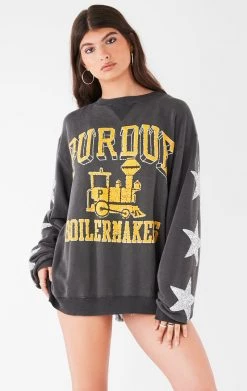 FURST OF A KIND VINTAGE SILVER STAR PATCH SWEATSHIRT VINTAGE COLLEGE