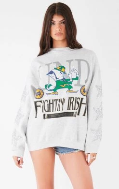 FURST OF A KIND VINTAGE SILVER STAR PATCH SWEATSHIRT VINTAGE STARS