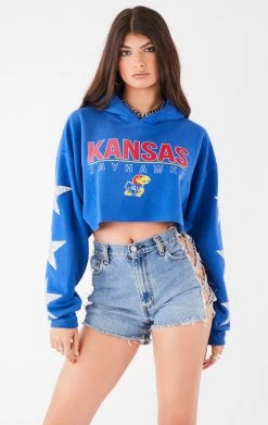 FURST OF A KIND VINTAGE STAR PATCH CROPPED HOODIE