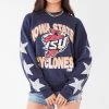 FURST OF A KIND VINTAGE COLLEGE VINTAGE SILVER STAR PATCH SWEATSHIRT