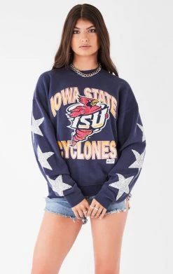 FURST OF A KIND VINTAGE COLLEGE VINTAGE SILVER STAR PATCH SWEATSHIRT