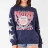 FURST OF A KIND VINTAGE STARS VINTAGE SILVER STAR PATCH SWEATSHIRT