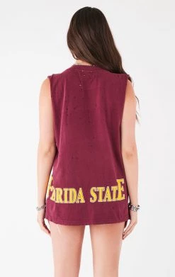 FURST OF A KIND VINTAGE SAFETY PIN SLEEVELESS TEE VINTAGE PINS