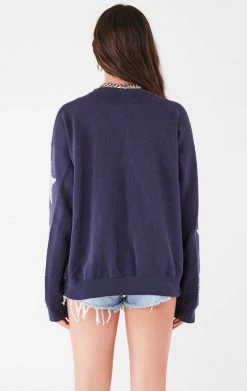 FURST OF A KIND VINTAGE COLLEGE VINTAGE SILVER STAR PATCH SWEATSHIRT