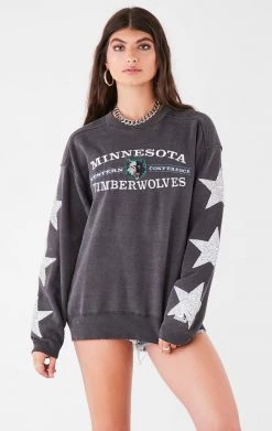 FURST OF A KIND VINTAGE SILVER STAR PATCH SWEATSHIRT