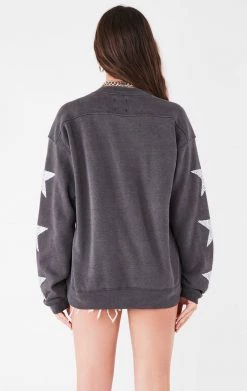 FURST OF A KIND VINTAGE SILVER STAR PATCH SWEATSHIRT