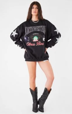 FURST OF A KIND VINTAGE COLLEGE VINTAGE SILVER STAR PATCH SWEATSHIRT