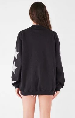 FURST OF A KIND VINTAGE COLLEGE VINTAGE SILVER STAR PATCH SWEATSHIRT