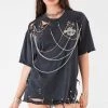 FURST OF A KIND VINTAGE MULTI DRAPED CHAIN TEE 1 FURST OF A KIND VINTAGE MULTI DRAPED CHAIN TEE
