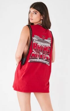 FURST OF A KIND VINTAGE CHAIN TRIM SLEEVELESS TEE