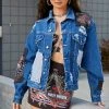 FURST OF A KIND VINTAGE PATCHWORK STUDDED DENIM JACKET 2 FURST OF A KIND VINTAGE PATCHWORK STUDDED DENIM JACKET