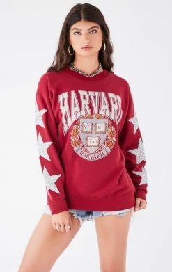 FURST OF A KIND VINTAGE COLLEGE VINTAGE SILVER STAR PATCH SWEATSHIRT