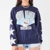 FURST OF A KIND VINTAGE COLLEGE VINTAGE SILVER STAR PATCH SWEATSHIRT