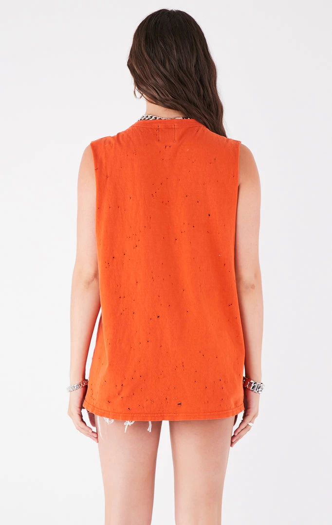 FURST OF A KIND VINTAGE PINS VINTAGE CURVED SAFETY PIN SLEEVELESS TEE 4 FURST OF A KIND VINTAGE PINS VINTAGE CURVED SAFETY PIN SLEEVELESS TEE