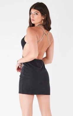 FURST OF A KIND VINTAGE CUT OUT SIDE CHAIN DRESS