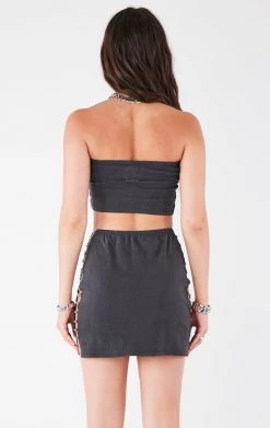 FURST OF A KIND VINTAGE CHAIN LADDER TUBE TOP AND SKIRT SET