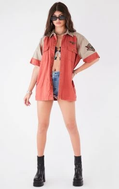 FURST OF A KIND VINTAGE HARLEY SHORT SLEEVE BUTTON DOWN